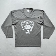 Florida Panthers Gray Practice Hockey Jersey #45 Troy Small Adult Long Sleeve