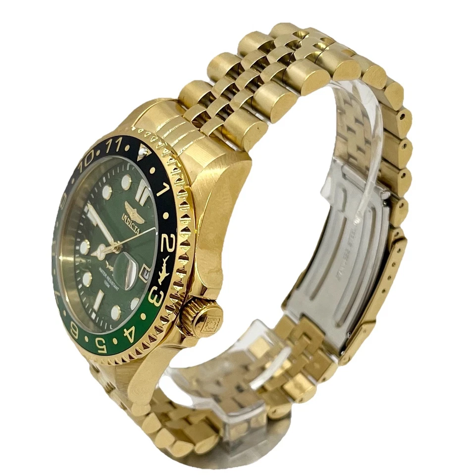 INVICTA Pro Diver Herren Uhr, Quarz, vergoldet, neue Batterie, original Box. - Bild 2 von 4