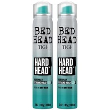 Bed Head Hard Head Hairspray, Travel-Size 2-Pack – Extreme Hold Hairspray, Ha...