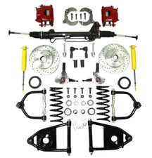 Mustang Ii Red Calipers Power Front Suspension Kit Stock Height No Crossmember