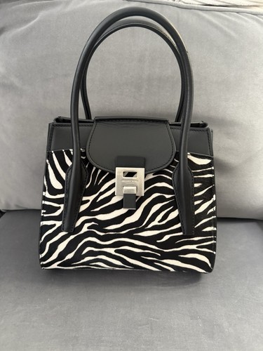 Michael Kors Medium Bancroft Zebra Calf Hair Satchel NWT - Picture 6 of 14