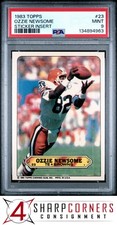 1983 TOPPS STICKERS INSERT #23 OZZIE NEWSOME HOF PSA 9