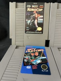 6 Nintendo NES Games Burgertime, Robocop, Spy Hunter, Duck Hunt, Klax, SnakeRatt