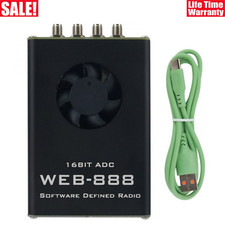 WEB-888 SDR Radio Receiver with 16bit ADC 62M Bandwidth GPS Module for HF VHF b