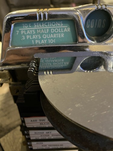 Vintage (Original) "Wurlitzer Wall Box” Model 5250 - 1960 Juke Box Diner - Picture 8 of 10