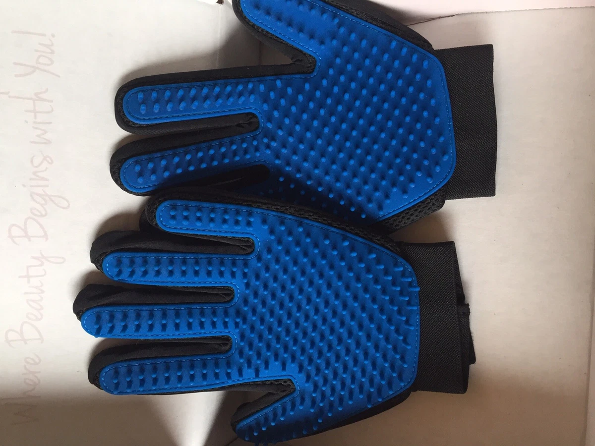 Delomo Pet Grooming Gloves 5 Finger Design Perfect for Dog Or Cat Hair