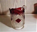 EAPG *** RUBY STAINED ( TACOMA ) CREAMER  — photo 1