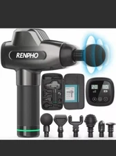 Massage Gun, RENPHO RF-GM168 Upgraded Deep Tissue Muscle Massager NEW