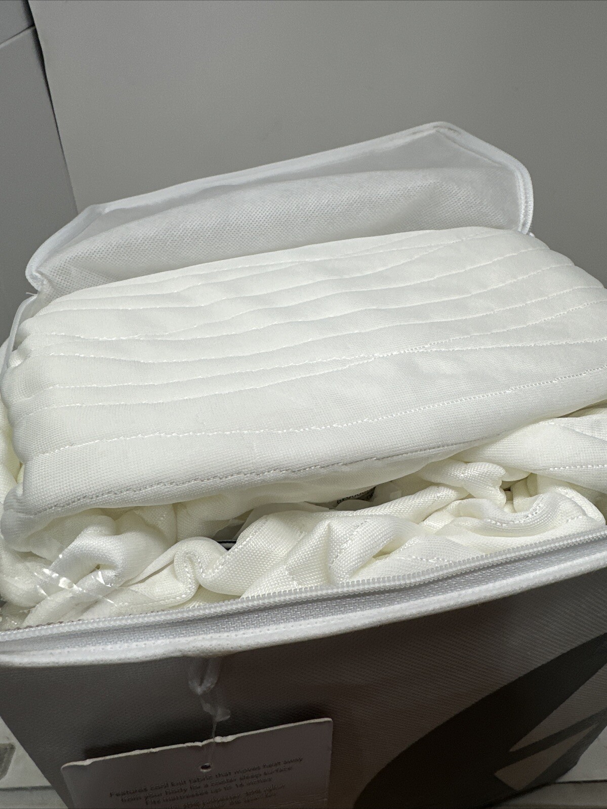 Sleep Number Total Protection Mattress Pad Flextop King White New