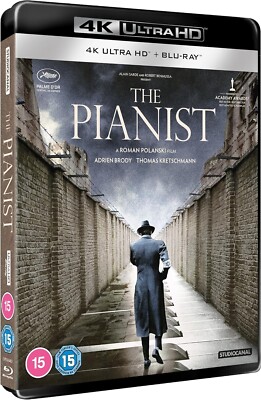 THE PIANIST (2002) 4K UHD Blu-Ray BRAND NEW (4K disc is USA Compatible)