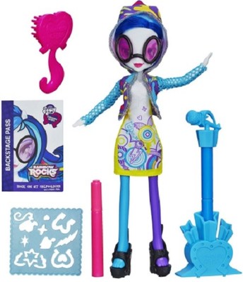 My little pony Equestria Girls Rainbow Rocks Doll DJ PON 3 Dress Hasbro NEW