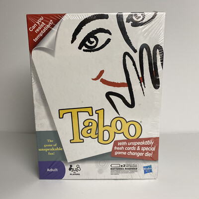 Taboo 2010 Hasbro Adult 4 or More Player Game- Complete Sealed