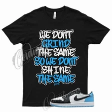GRIND Shirt for J1 1 Low Black Dark Powder Blue UNC University Low Mid High