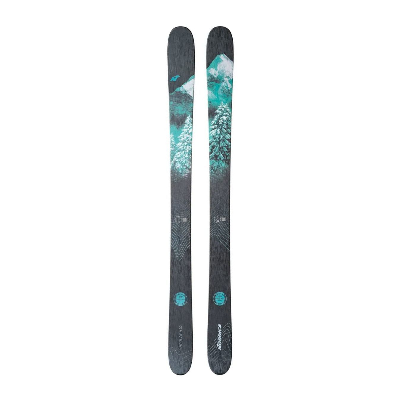 Nordica Santa Ana 104 Free Women's AllMountain Skis, 172cm eBay