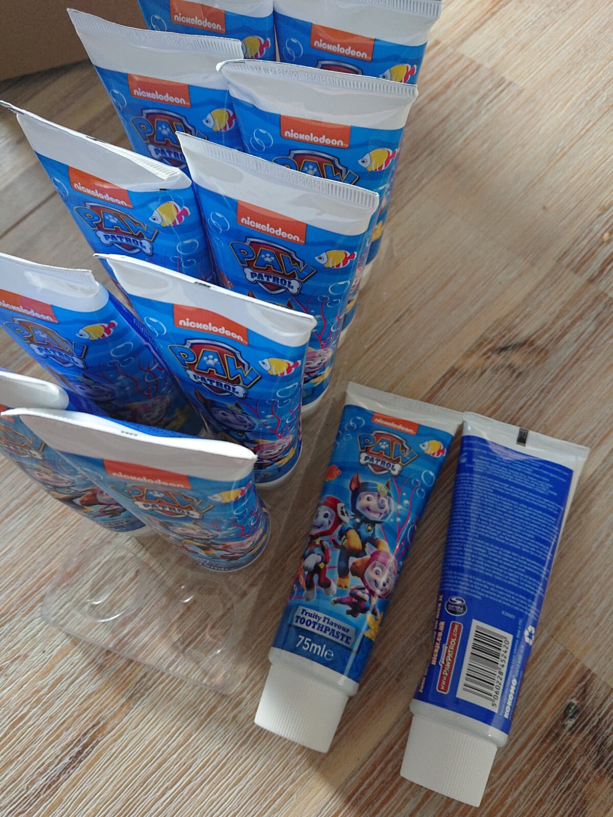Paw Patrol 75ML X 12 Toothpaste - Nickelodeon - FRUIT FLAVOUR Flavour  FASTP&P