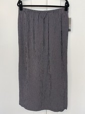 NWT Vintage Studio Black And White Pull On Skirt Womens Large