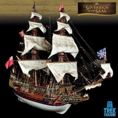 Sovereign of the Seas DeAgostini Complete Model Kit inc Stand Jig