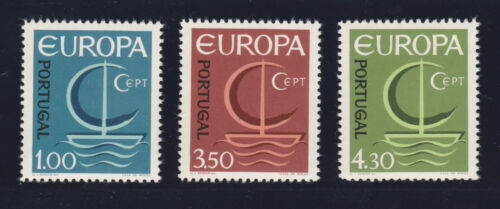 [Portogallo 1966 - Europa CEPT] set completo nuovo di zecca - raro foratura 11 1/2 x 12 - Foto 1 di 2
