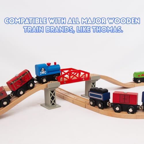 Train Set For Toddlers 2-4 Kipipol Wooden Train Sets For Boys 2-4