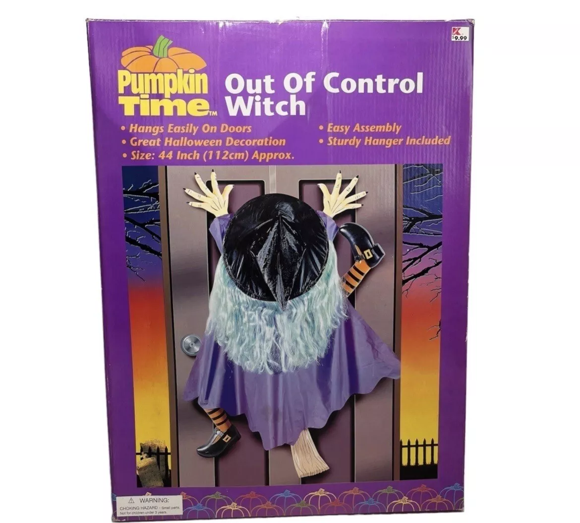 Vintage Kmart Halloween: Out Of Control Witch - Door Hanging ...