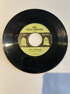 7'' Vinyl Single Maxi Schallplatte - Betty Johnson - Make Yourself Comfortable