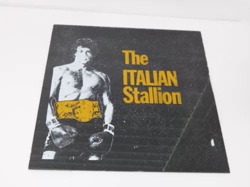 Vintage Carnival/Fair/Game/Prize 12" Glass Mirror Rocky The Italian Stallion