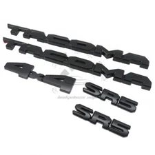 Fit for 2024-2025 Tacoma SR5 4x4 Matte Blackout Overlay Emblem Letters Badge 5pc
