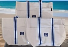 Life Is Good Canvas Tote Bag Shoulder Beach Carry All Wristlet Pouch Set Of 3