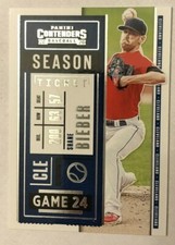 2020 Panini Contenders Base Season Ticket #34 Shane Bieber