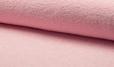 Beidseitig Baumwolle Frottee Stoff - Lt Rose