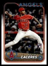 2024 Topps #680 Kelvin Caceres Los Angeles Angels Baseball Card