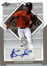 Alerick Soularie 2016 Leaf Perfect Game Autograph NIKE All-American Auto Rookie
