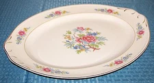 1947 Homer Laughlin Bombay (Georgian) 15 3/8" x 12 3/8" Oval Meat Platter - VGD