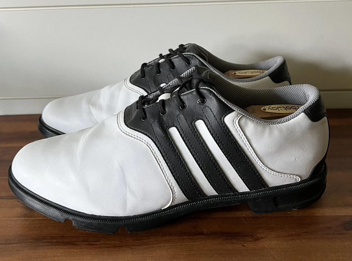 ADIDAS Z Traxion Lite Golf Shoes White Black Oxfords 547549 Men s Size 12