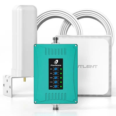 4G 5G LTE Cell Phone Signal Booster 700/850/1700/1900MHz Band 12/13/17/5/2/4 - Image 1 of 4