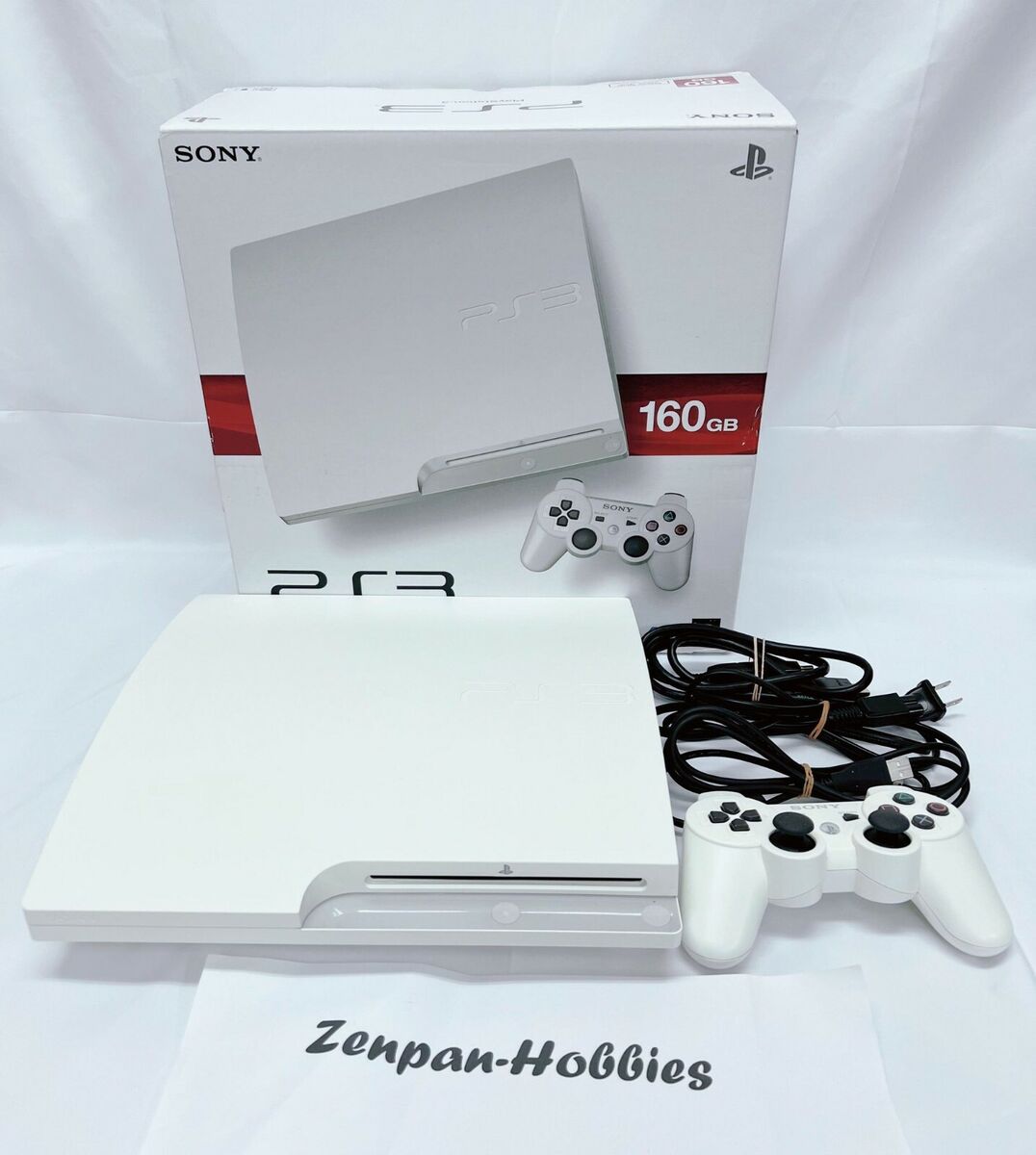 Sony Playstation3 PS3 160GB Glacier White Game Console Set Box NTSC-J  (Japan) FS