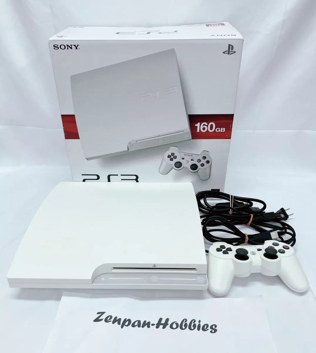 Sony Playstation3 PS3 160GB Glacier White Game Console Set Box