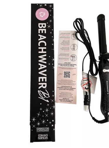 Beachwaver B1 ferro arricciacapelli rotante in glitter nero - Idea regalo nuova di zecca - Foto 4 di 6