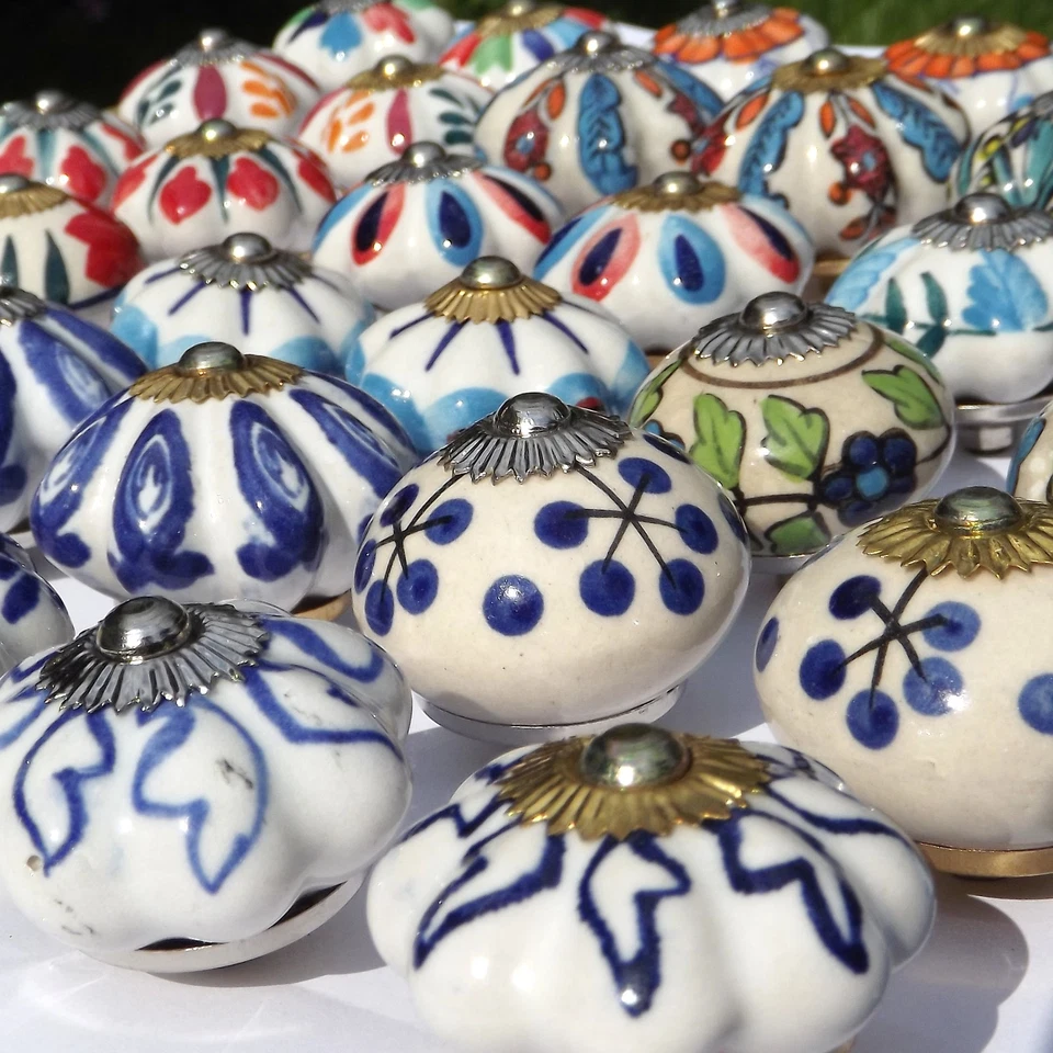 Ceramic knobs porcelain pulls handles for doors drawer cupboard cabinet wardrobe - Image 3 of 3