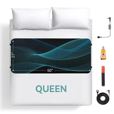 Grounding Mat for Bed Earth Connected Grounding Sheets Pad for Sleep Stress R...