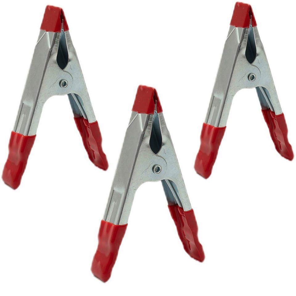Trustworthy Spring Clamps 3 Pack 4 inch Heavy Duty Metal Grip Repair