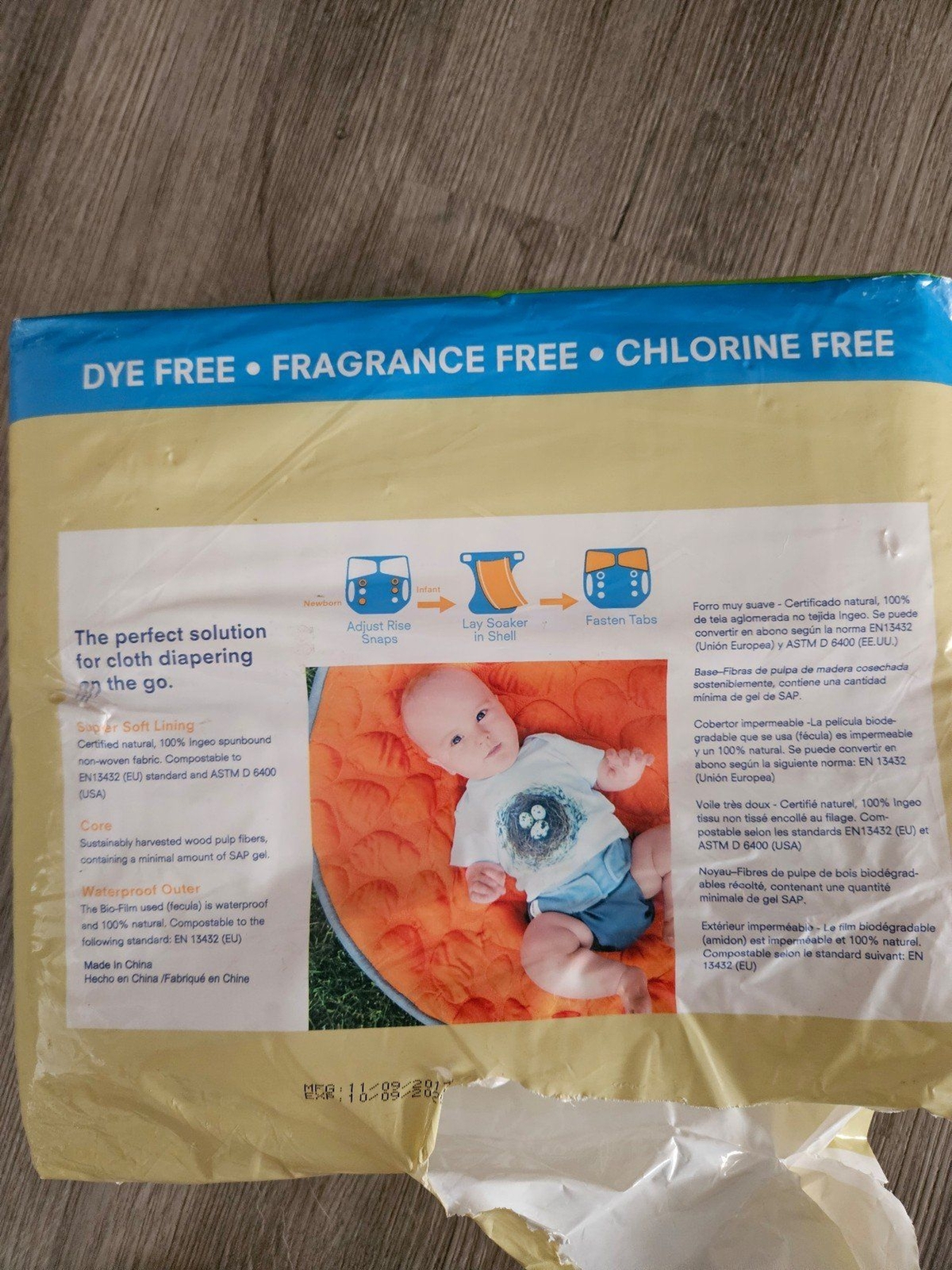 Grovia disposable sposie pads diapers