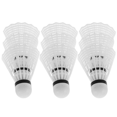  12 Stück High-Speed-Nylon-Badminton-Federbälle, Trainings-Birdies,