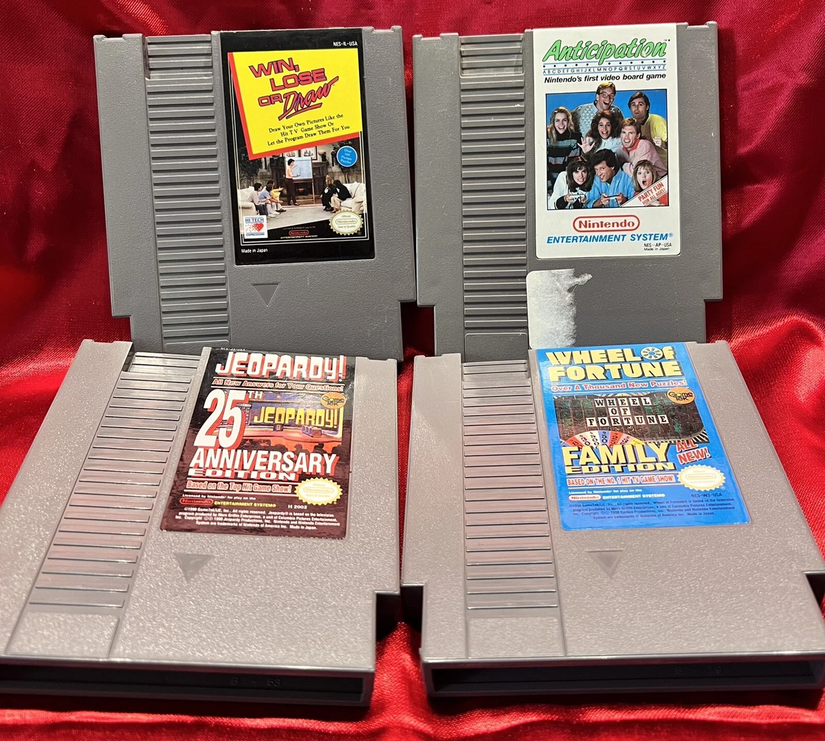 Lot of 4 Nintendo NES Game Show Games TESTED and working eBay