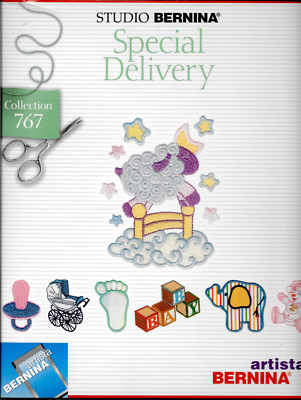 SPECIAL DELIVERY #767 Embroidery Card - Bernina Artista 165 170 180 TESTED