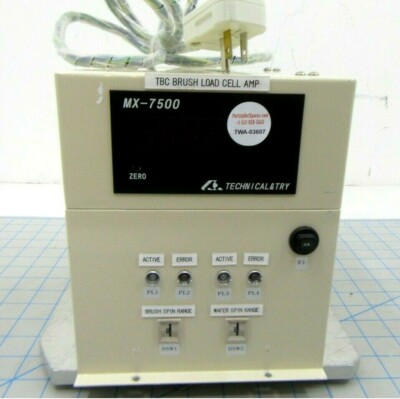 MX-7500 / TBC BRUSH LOAD CELL AMP DNS AS-2000 / TECHNICAL & TRY