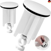 2Er-Pack WaschbeckenstöPsel 40Mm ? Edelstahl Abflussstopfen Mit Dichtung,