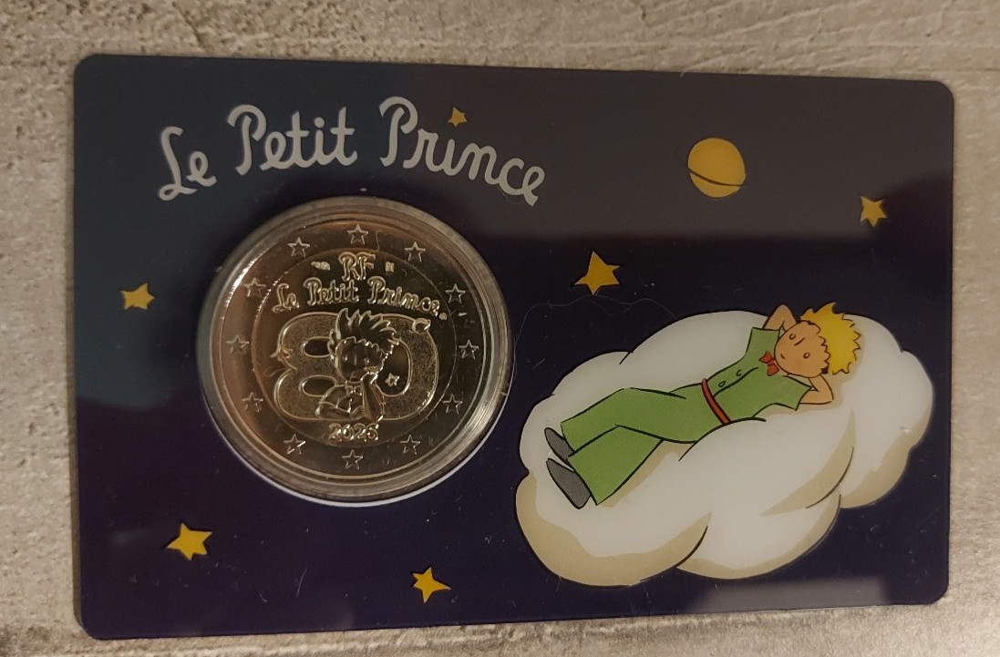 2 Euro FRANCE 2026 - 80 Ans du Petit Prince / St Exupéry en CoinCard