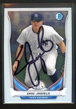 2014 Bowman Chrome ERIC JAGIELO Signed Card autograph auto YANKEES REDS