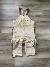Key Outerwear Overalls Quilted Lined Insulated Bib Coveralls Size 38x29